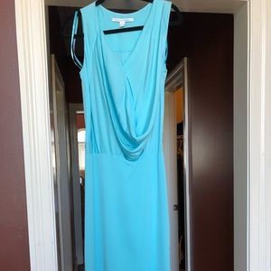 DVF silk dress size 2. Light aqua